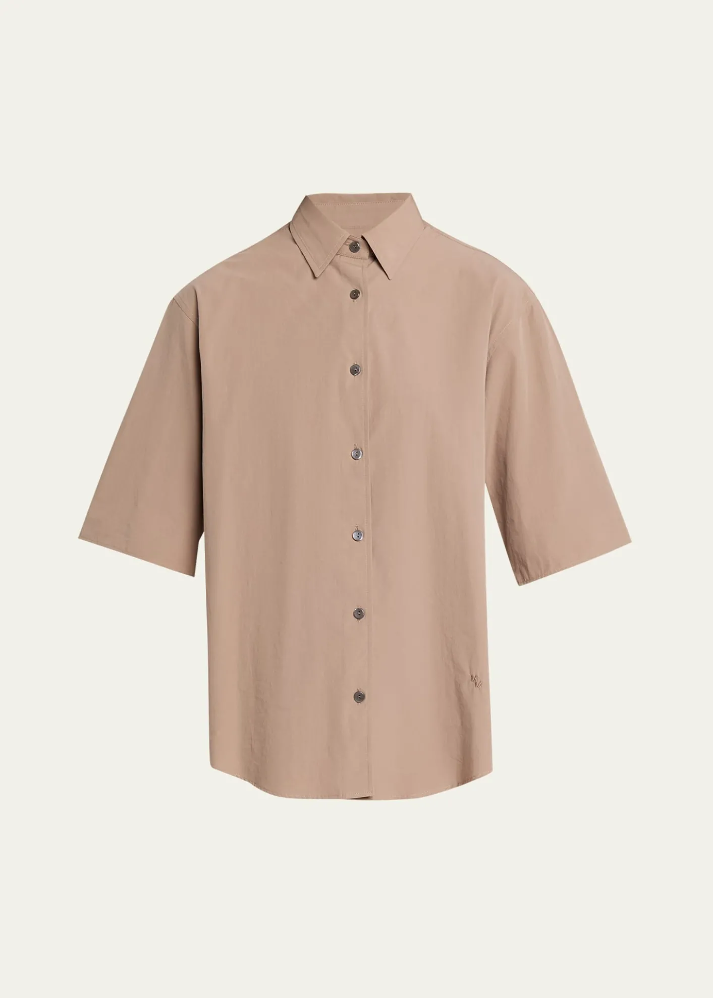 MARIA MCMANUSShort-Sleeve Cotton Tunic Shirt