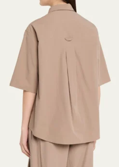 MARIA MCMANUSShort-Sleeve Cotton Tunic Shirt