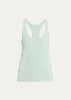 MARIA MCMANUSSkinny Ribbed Racer Tank Top