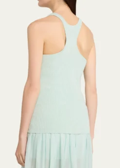 MARIA MCMANUSSkinny Ribbed Racer Tank Top