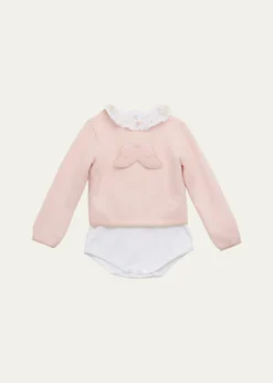 Marie ChantalGirl's Cassiel Cashmere Angel Gift Set, Size 3M-18M