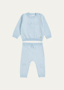 Marie ChantalGirl's Pointelle Crown Two-Piece Set, Size 3M-24M
