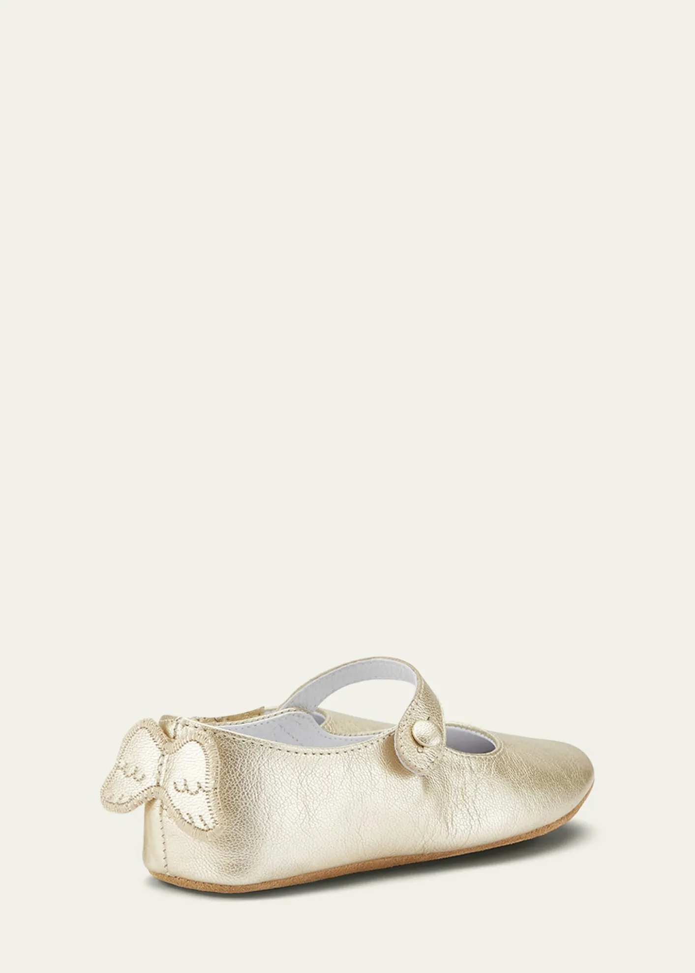 Marie ChantalGril's Olympia Angel Wing Metallic Leather Flats, Baby/Toddlers