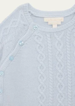 Marie ChantalBowen Cable-Knit Cardigan & Leggings Set, Size 3M-24M
