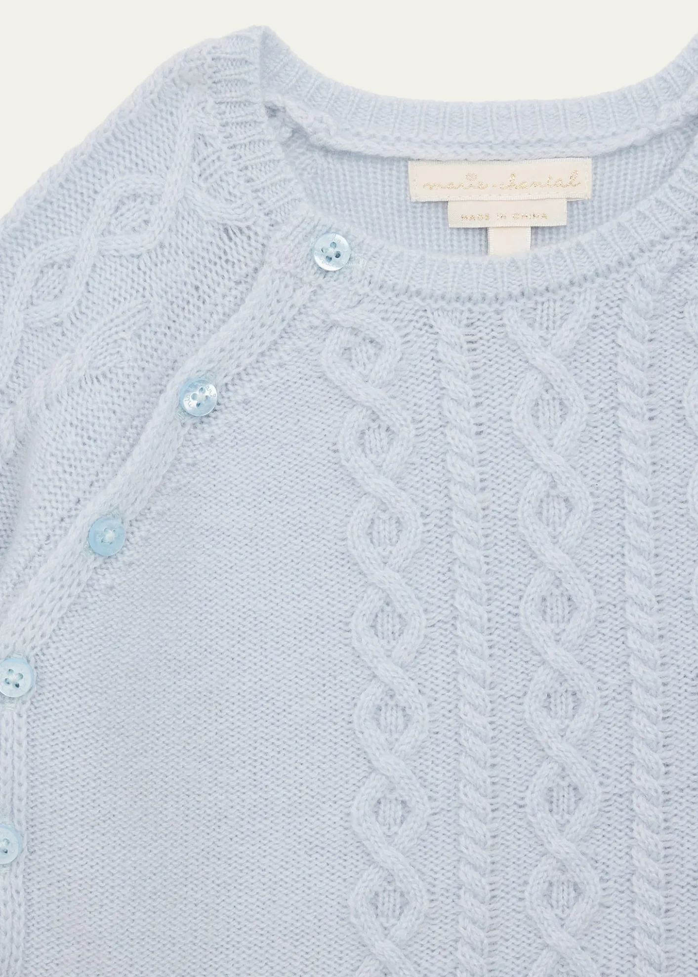 Marie ChantalBowen Cable-Knit Cardigan & Leggings Set, Size 3M-24M