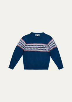 Mariella FerrariBoy's Fairisle Knitted Sweater, Size 3-12