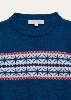 Mariella FerrariBoy's Fairisle Knitted Sweater, Size 3-12