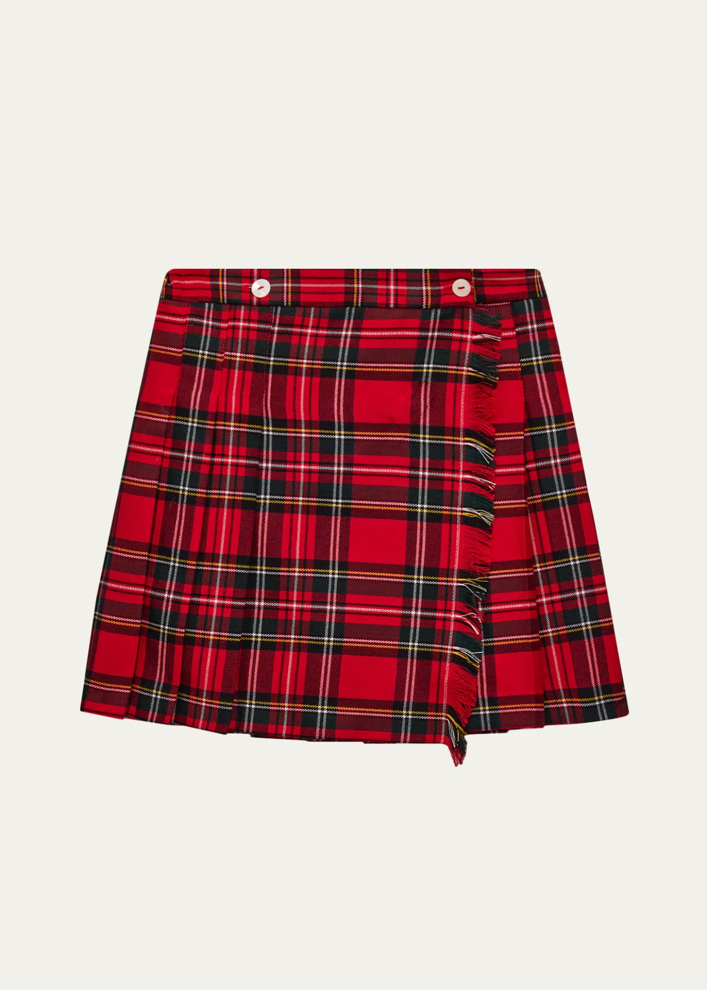 Mariella FerrariGirl's Cotton Plaid Kilt Mini Skirt, Size 4-12