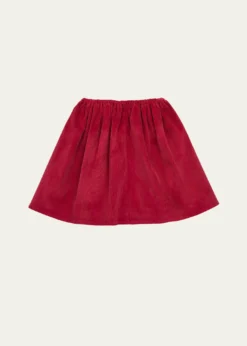 Mariella FerrariGirl's Pleated Corduroy Mini Skirt, Size 4-12