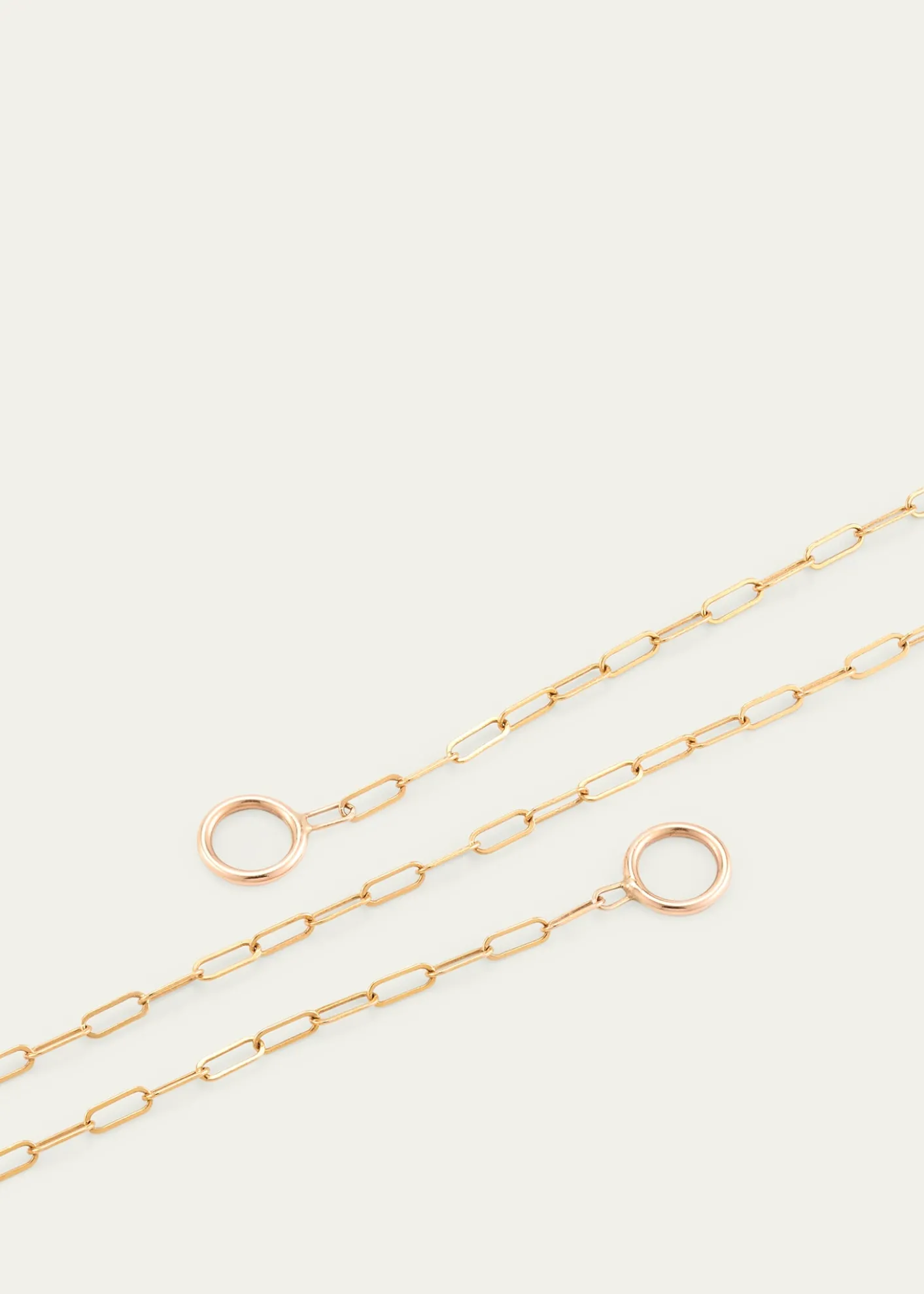 Marla Aaron14K Rose Gold Square Link Chain, 14"L