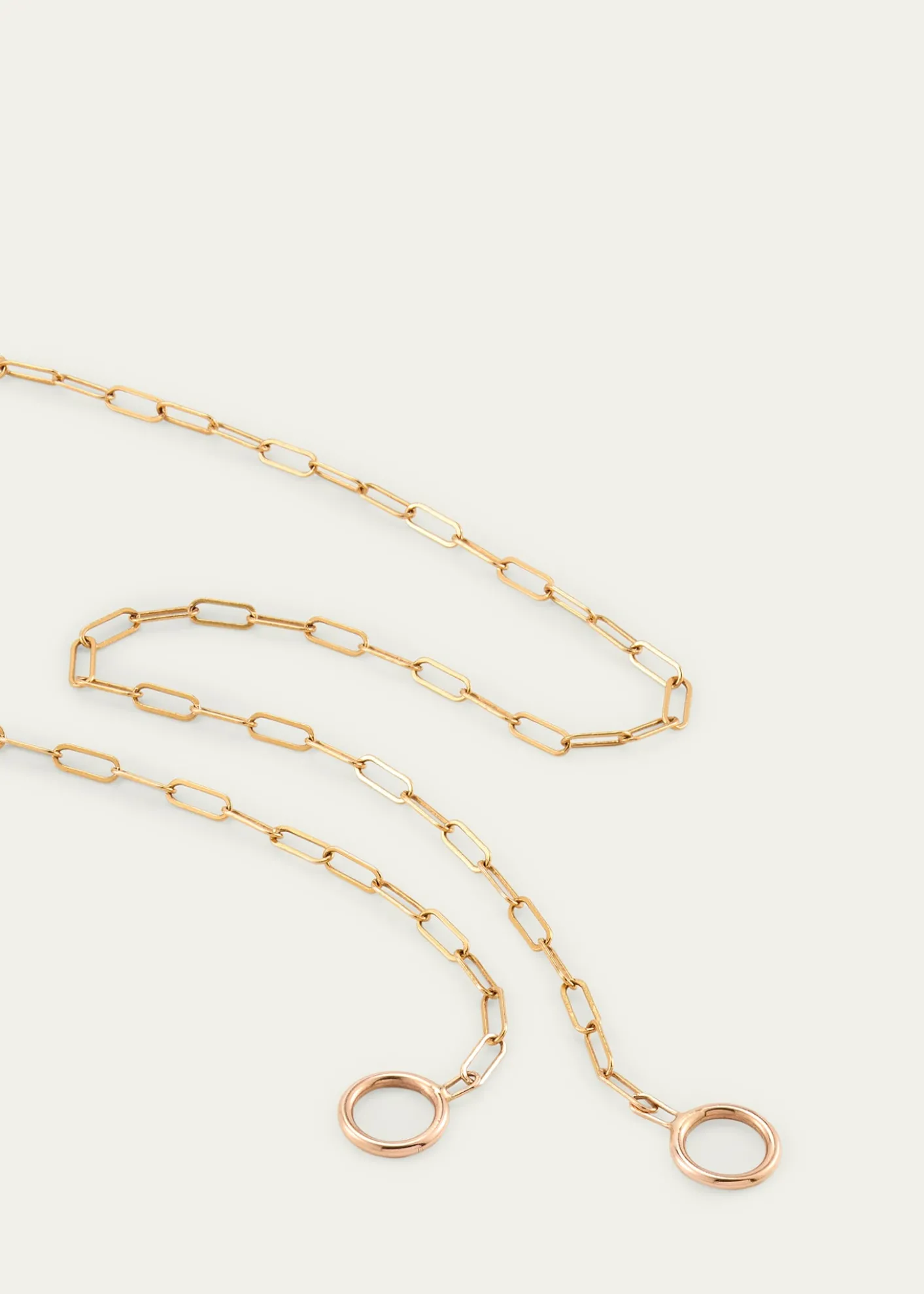 Marla Aaron14K Rose Gold Square Link Chain, 14"L
