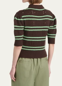 MarniCashmere Perforated Striped Sweater