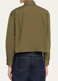 MarniCotton Boxy Fit Button-Down Shirt