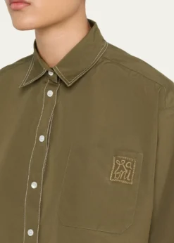MarniCotton Boxy Fit Button-Down Shirt