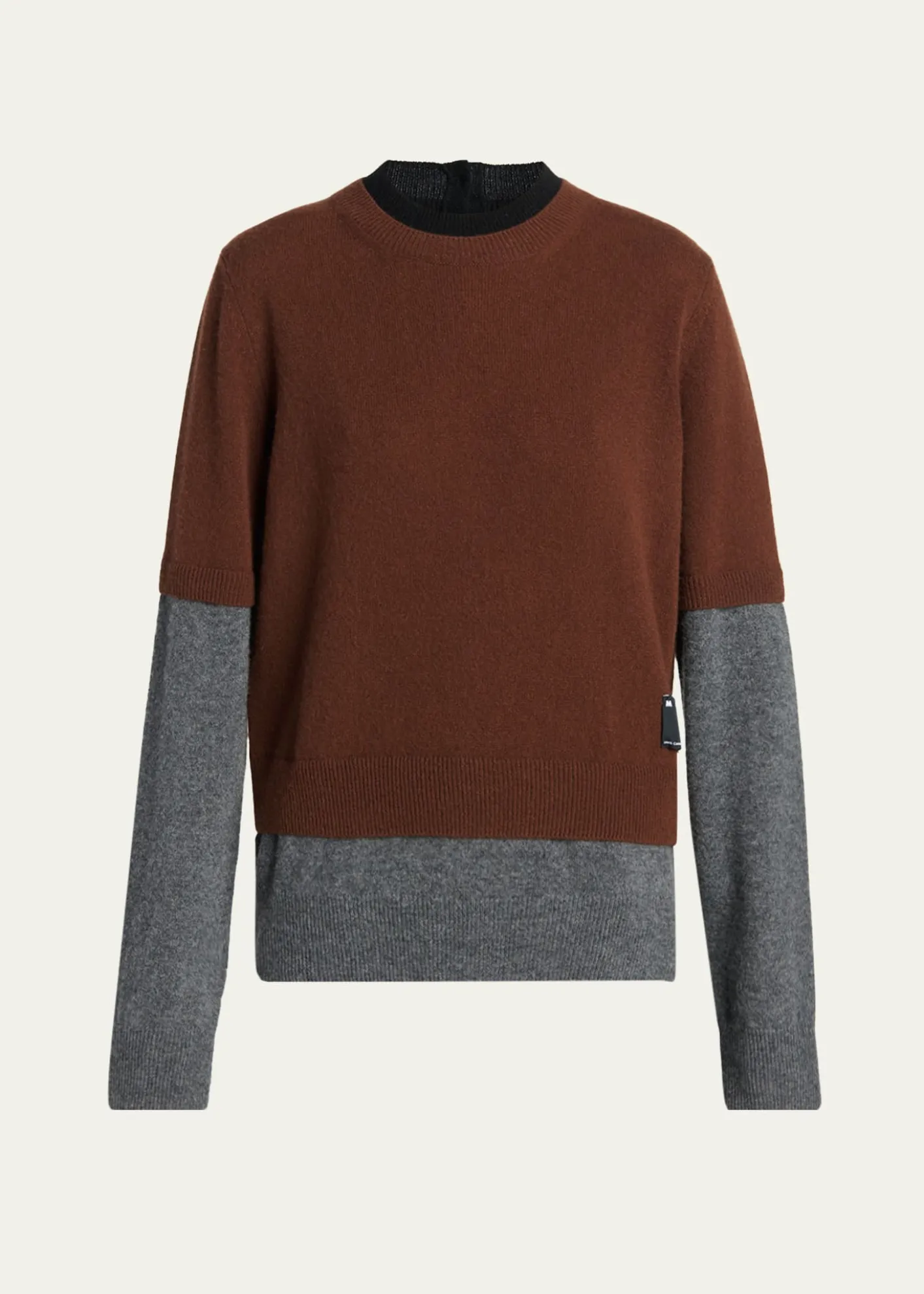 MarniDouble-Layered Cashmere Sweater