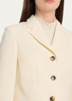 MarniDouble Wool Crepe Single-Breasted Blazer Jacket