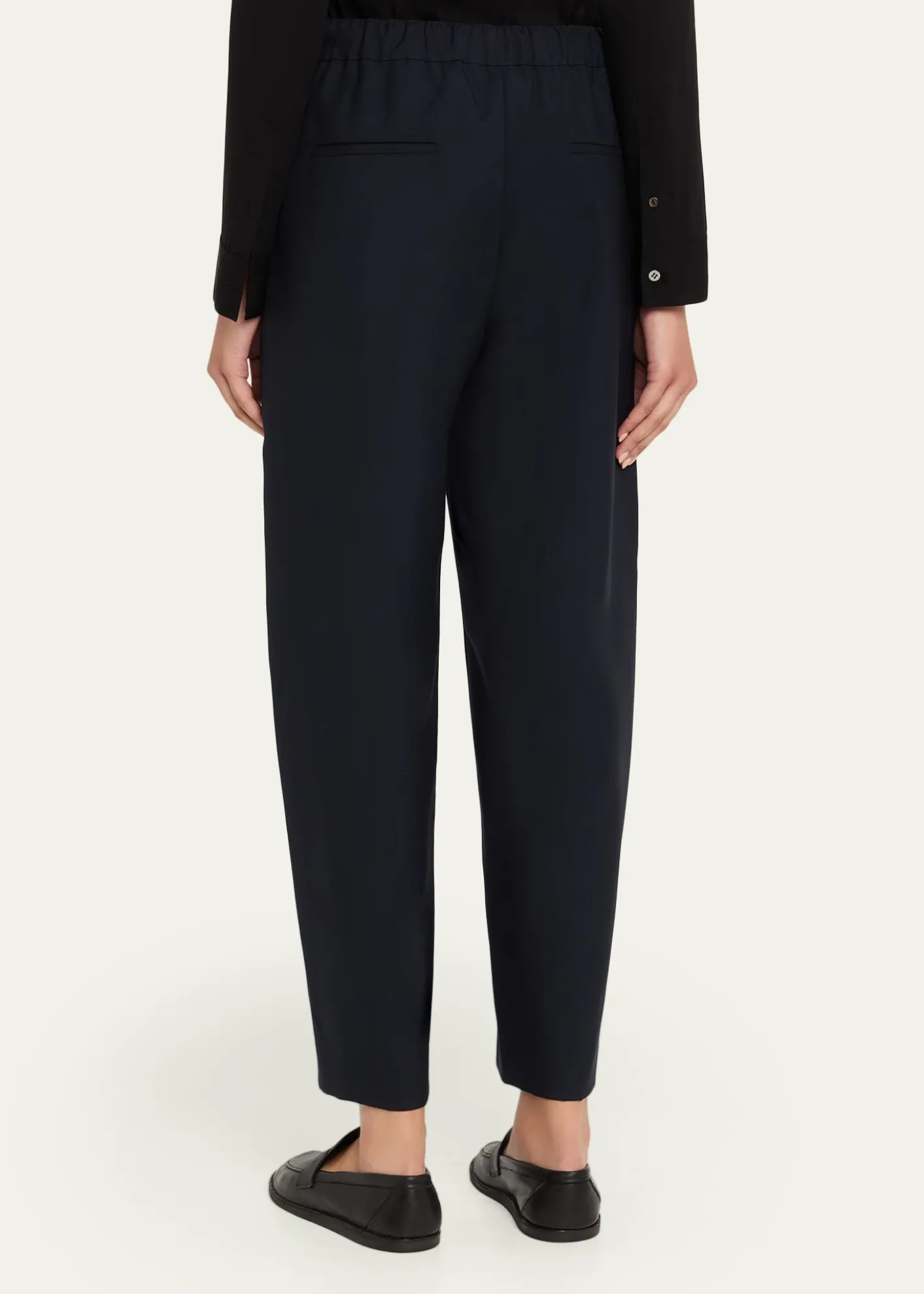MarniElastic Waistband Straight-Leg Trousers