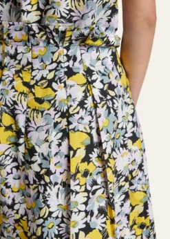 MarniFloral Cotton Midi Skirt