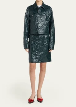 MarniGlossy Crinkled Jacker