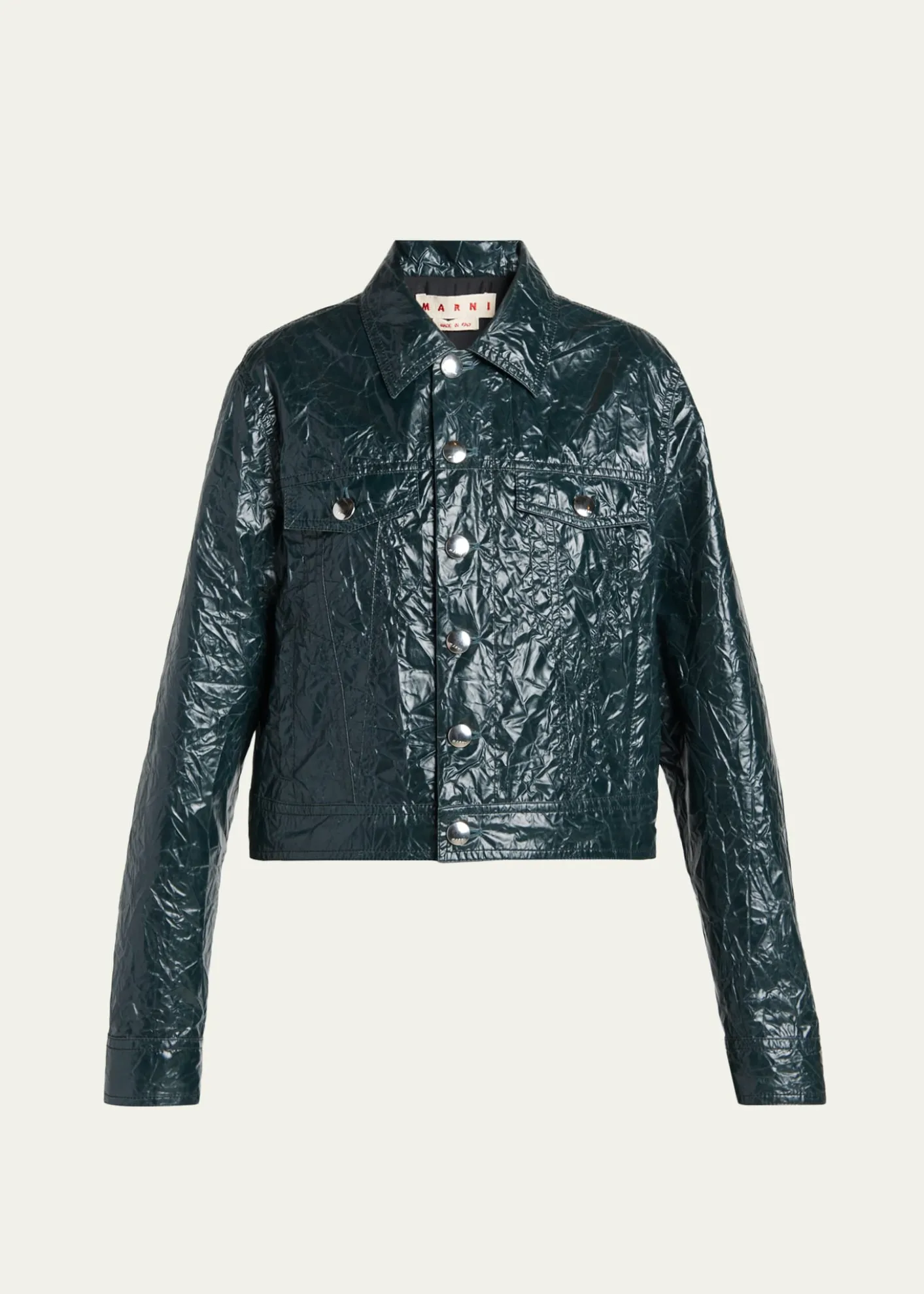 MarniGlossy Crinkled Jacker