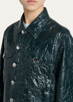 MarniGlossy Crinkled Jacker