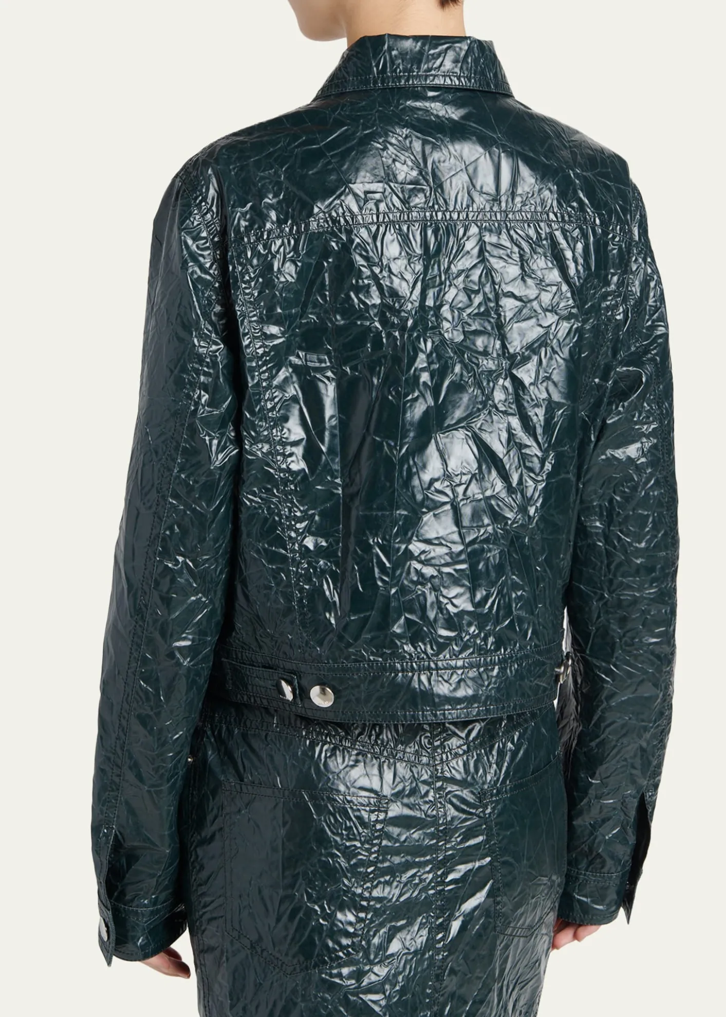 MarniGlossy Crinkled Jacker