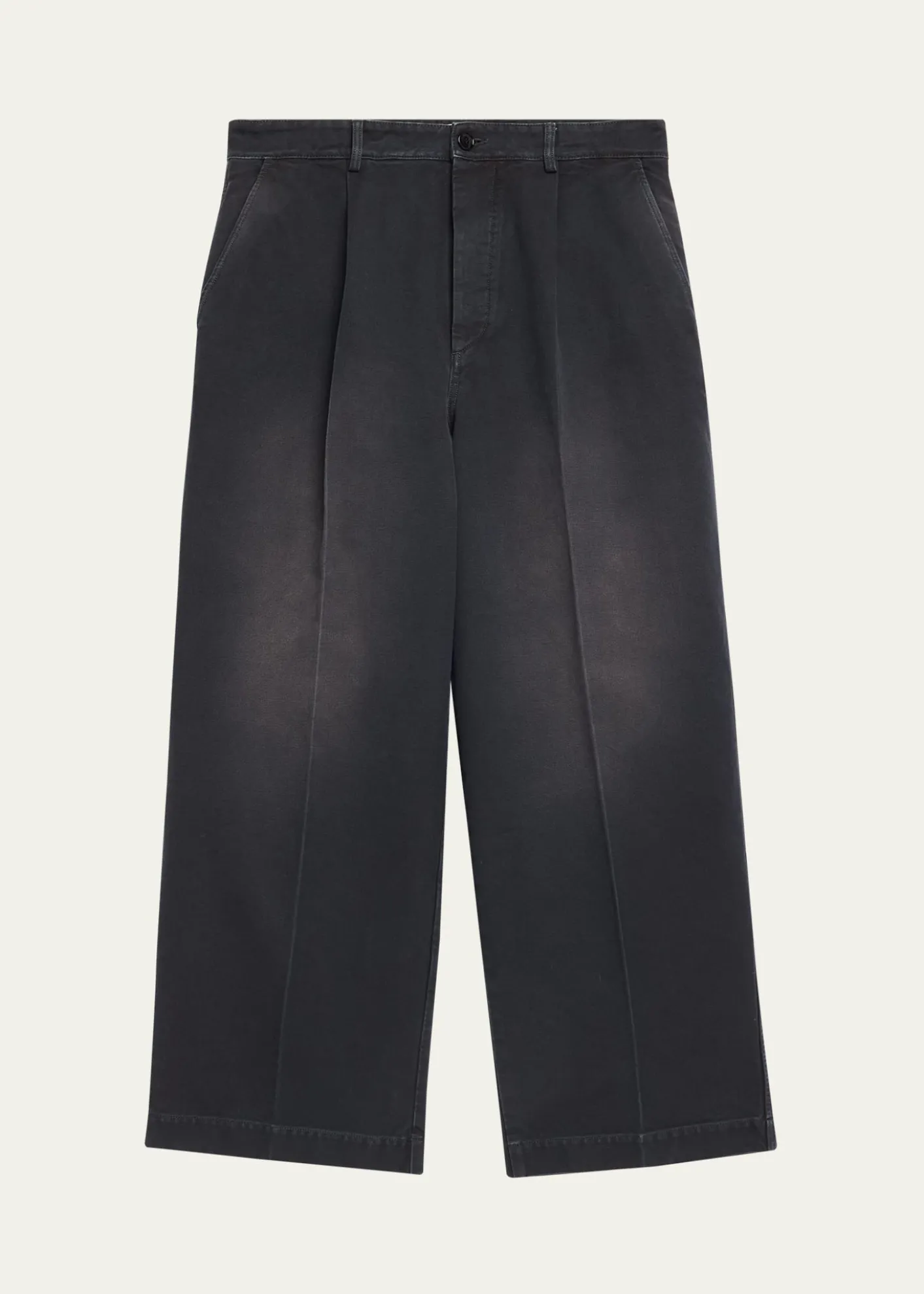 MarniMen's Faded Denim Wide-Leg Pants