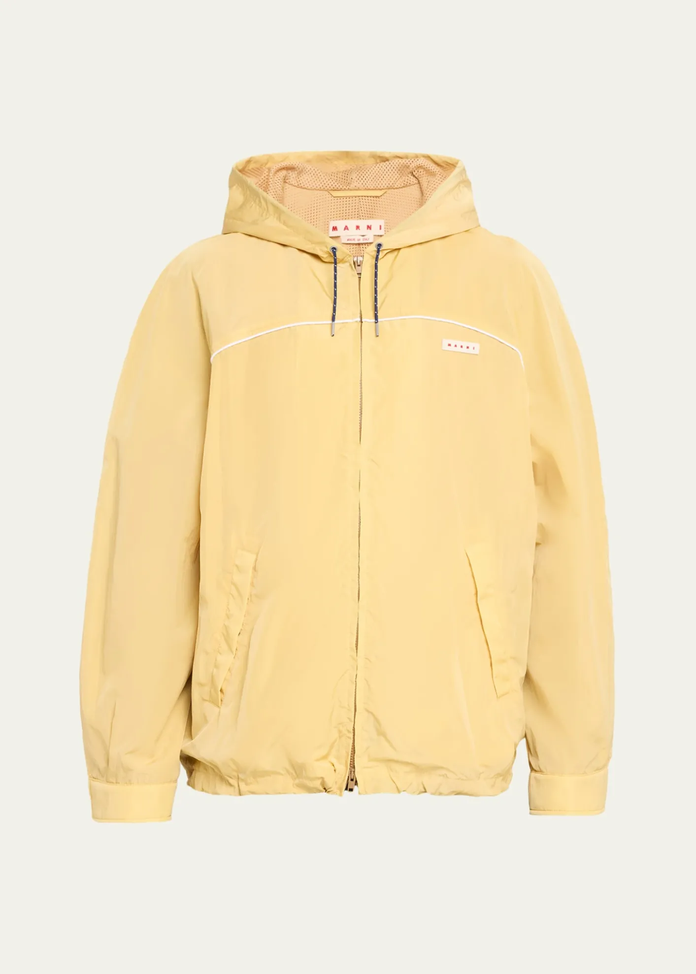 MarniMen's Logo-Patch Crinkled Nylon Hooded Jacket