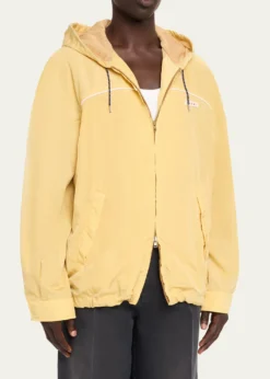 MarniMen's Logo-Patch Crinkled Nylon Hooded Jacket