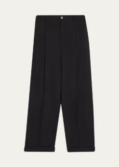 MarniMen's Wool Pleated Wide-Leg Trousers