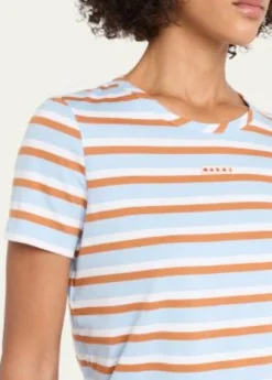 MarniStriped Cotton Short-Sleeve T-Shirt