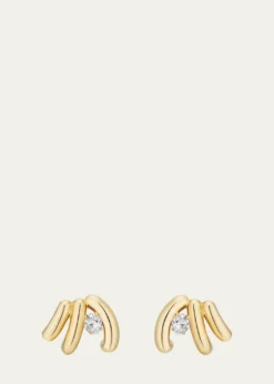 Mason and Books14K Siren Cove Climber Earrings with Diamonds
