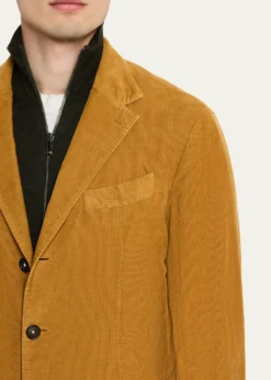 Massimo AlbaMen's Sloop Two-Piece Baby Corduroy Suit