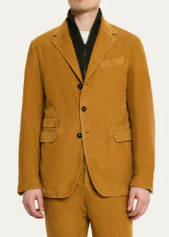 Massimo AlbaMen's Sloop Two-Piece Baby Corduroy Suit