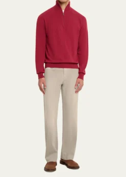 Massimo AlbaMen's Cotton Bull Straight Leg Five-Pocket Pants
