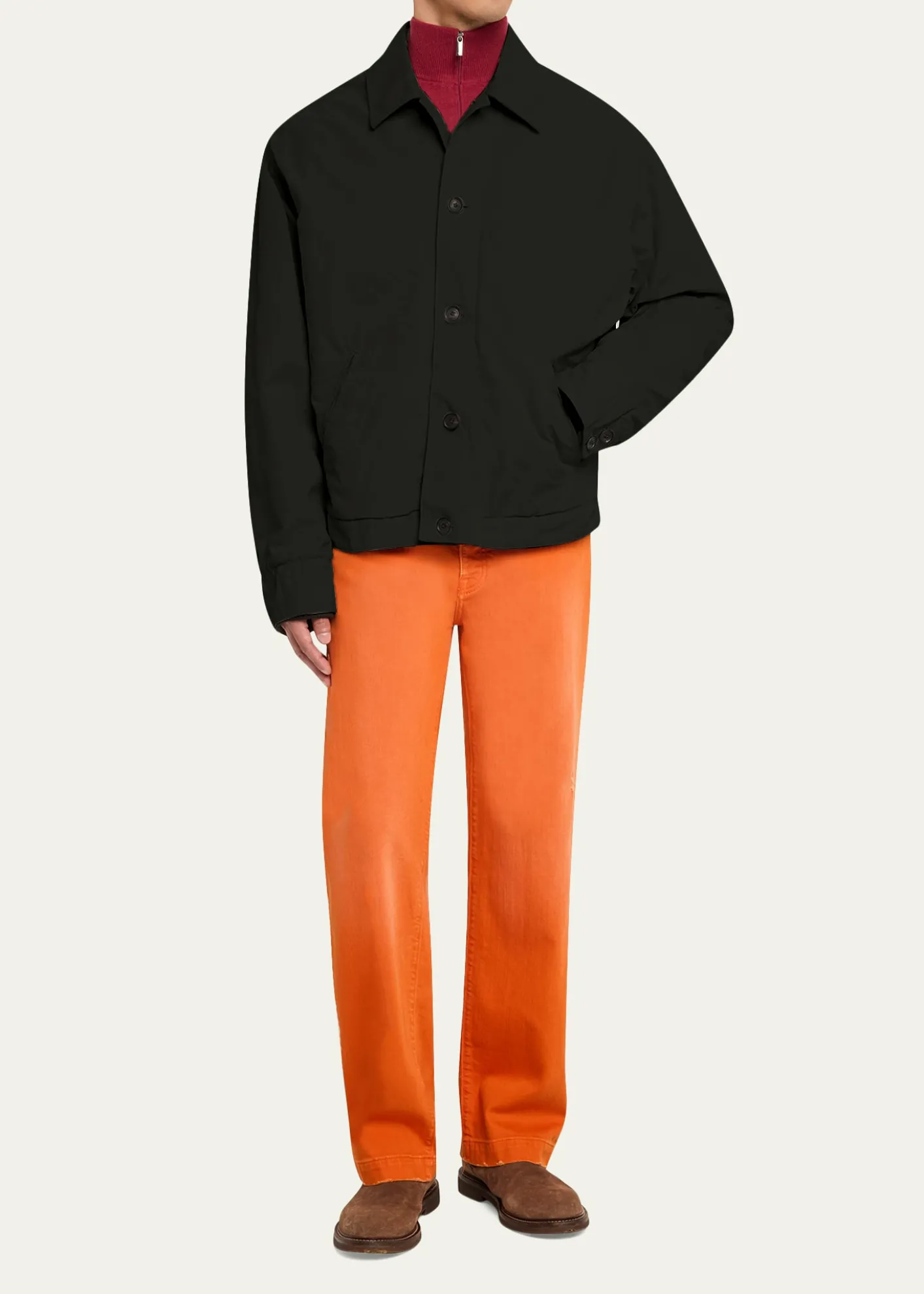 Massimo AlbaMen's Water-Repellent Nylon Shirt Jacket