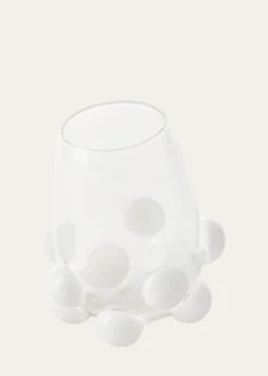 Massimo LunardonBubble Wine Glass, White