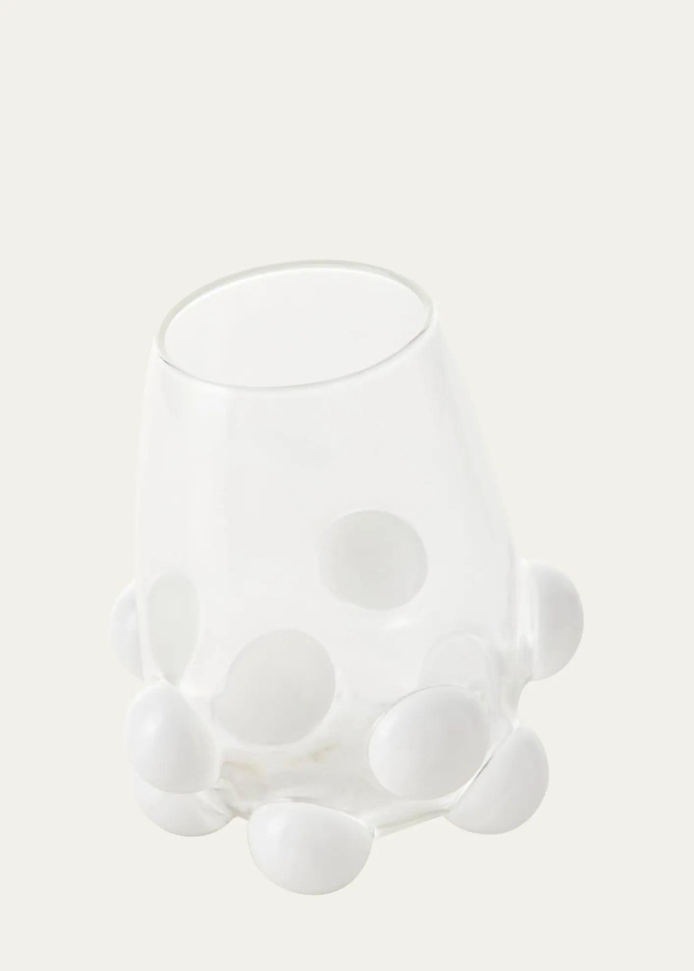 Massimo LunardonBubble Wine Glass, White