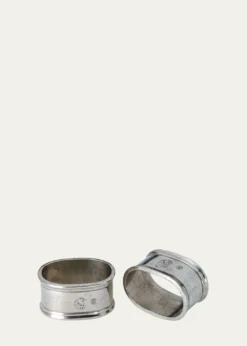 MatchPewter Napkin Rings, Set of 2