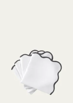 MatoukCasual Couture Scallop Napkins, Set of 4