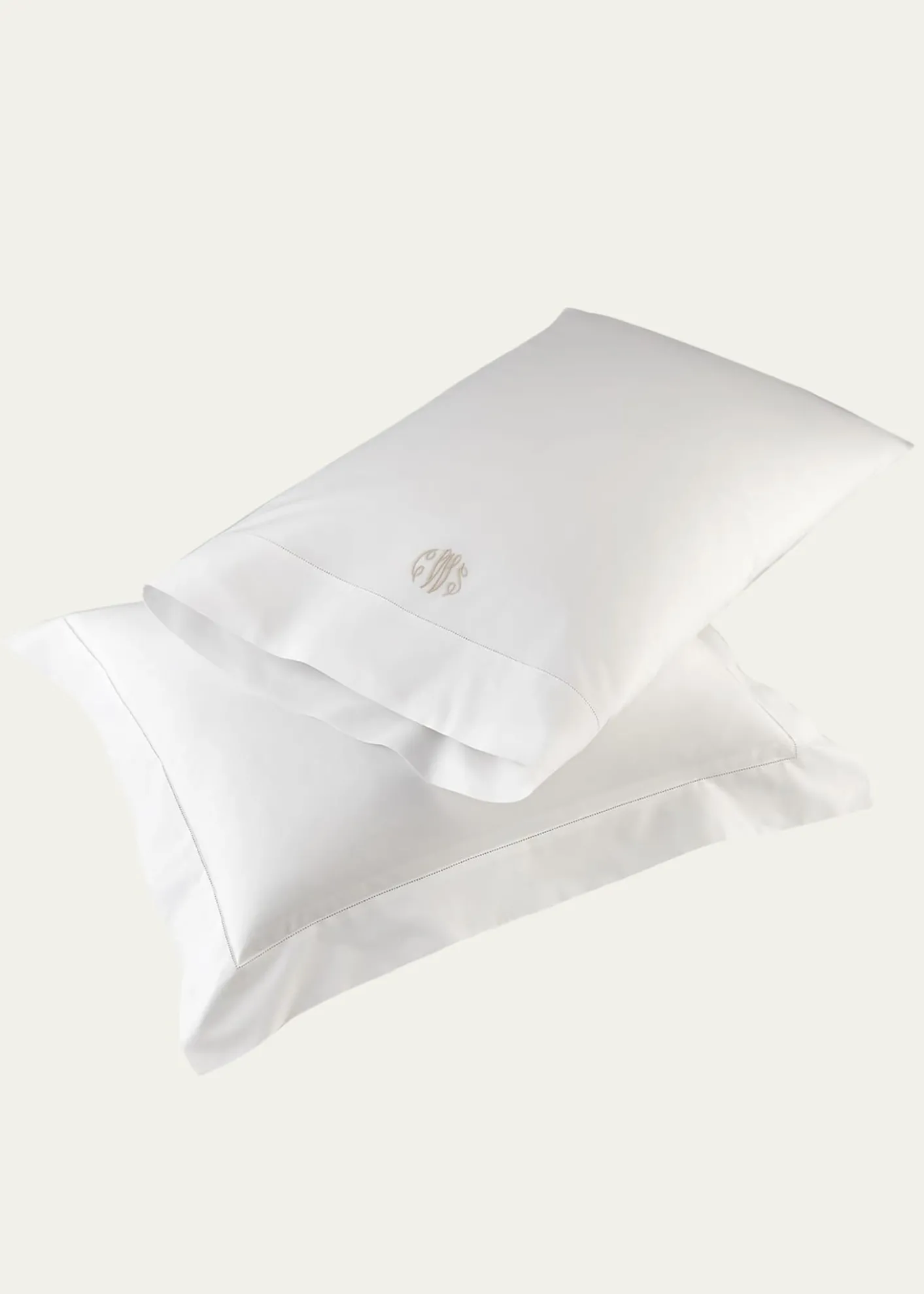 MatoukPositano Hemstitch Pillowcases, KING CASE