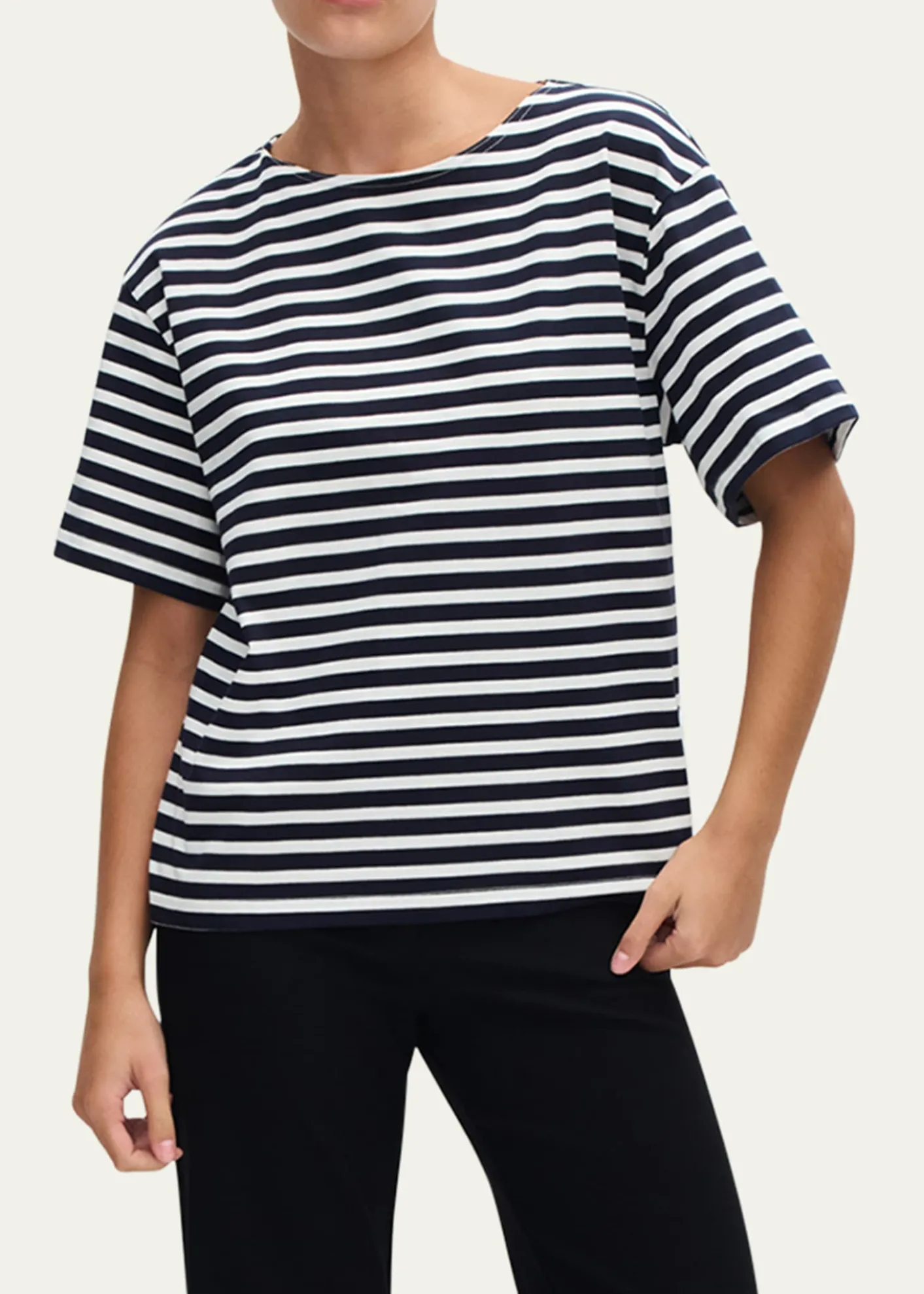 MatteauRelaxed Striped Tee