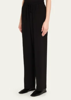 MatteauSilk Drawstring Trousers