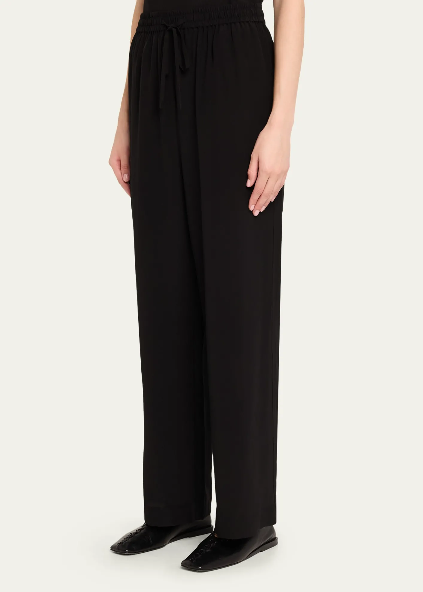 MatteauSilk Drawstring Trousers