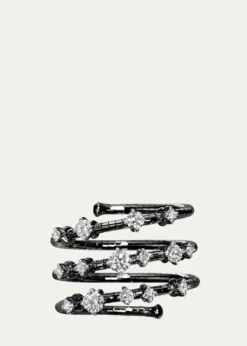 Mattia Cielo18K Black Gold Diamond Wrap Ring