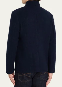 Maurizio BaldassariMen's Cashmere Stand Collar Four-Button Jacket