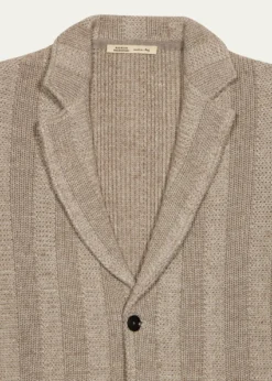 Maurizio BaldassariMen's Linen and Merino Wool Knit Jacket