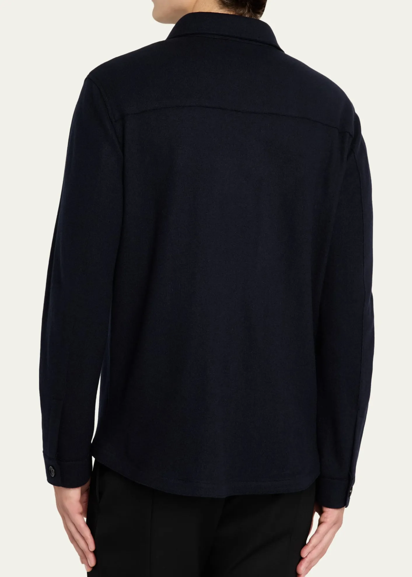 Maurizio BaldassariMen's Solferino Cashmere Raw Edge Overshirt