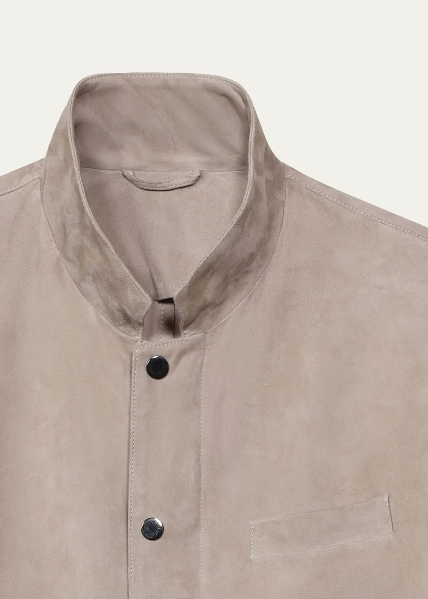 Maurizio BaldassariMen's Suede Five-Snap Jacket