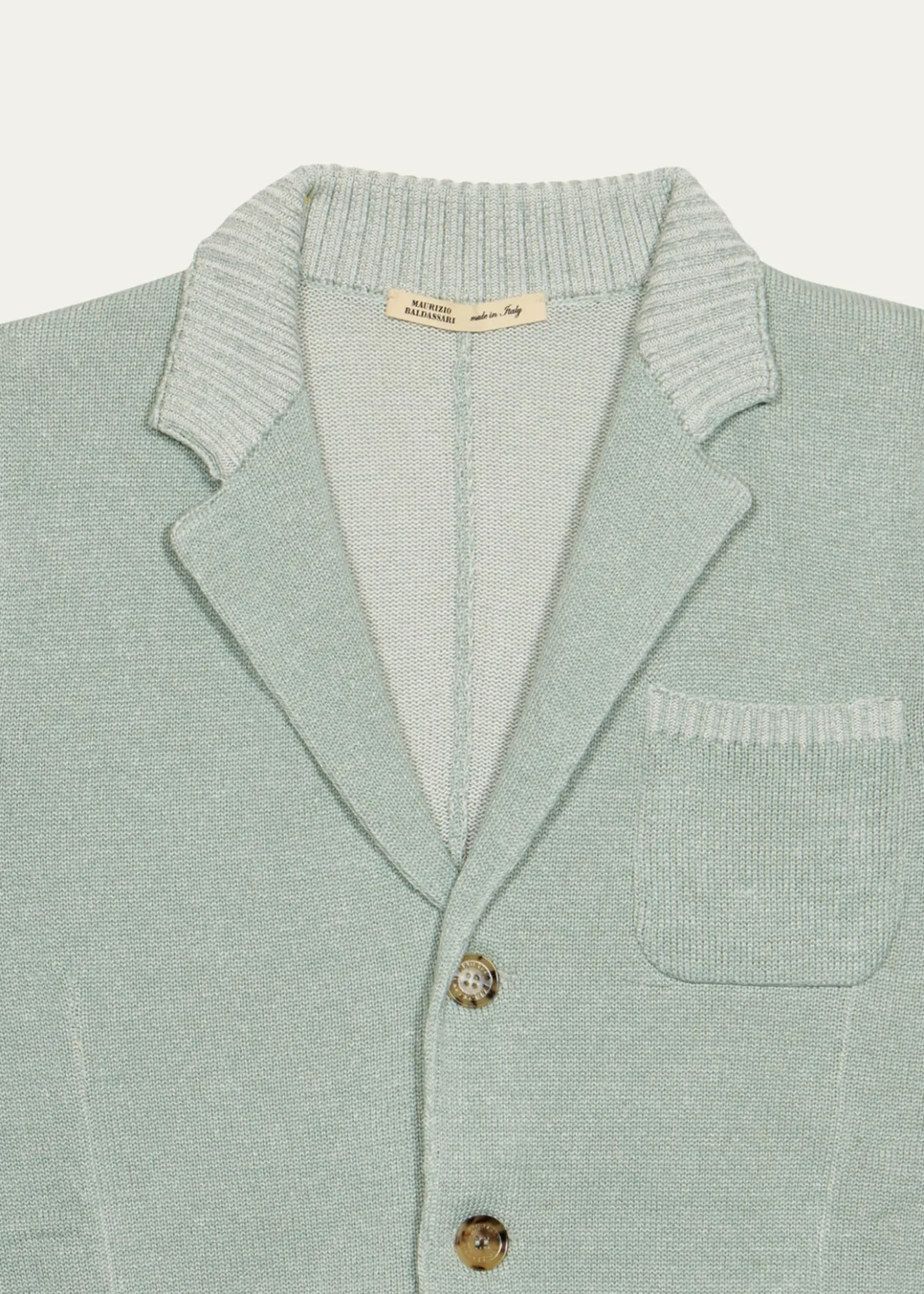 Maurizio BaldassariMen's Vanise Rib Knit Blazer Jacket